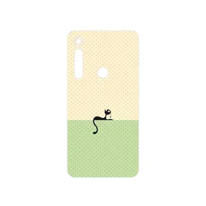 MAHOOT Minimal Internet Cat Icon Cover Sticker for Motorola One Macro
