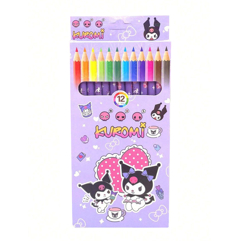 مداد رنگی 12 رنگ طرح کرومی مدل YOYO-801