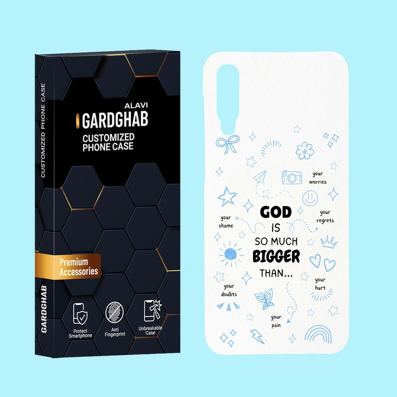 کاور گارد قاب علوی مدل متن مناسب برای گوشی موبایل سامسونگ Galaxy A50 / A50s / A30s