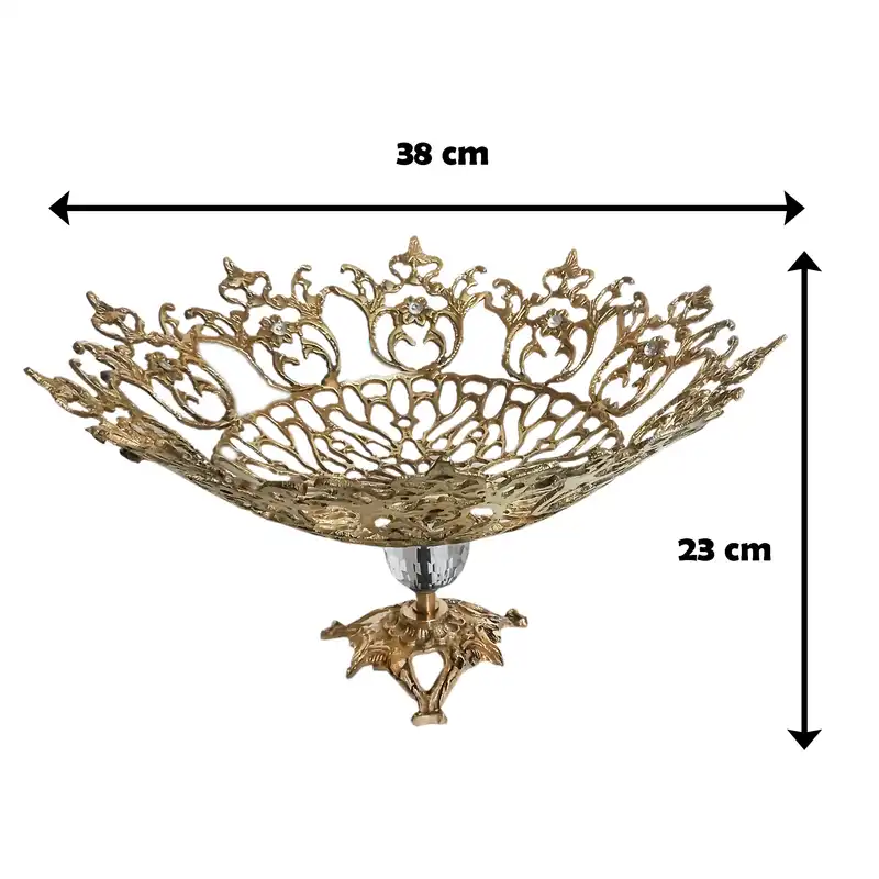 میوه خوری برنجی مدل نیلوفر کد 1400