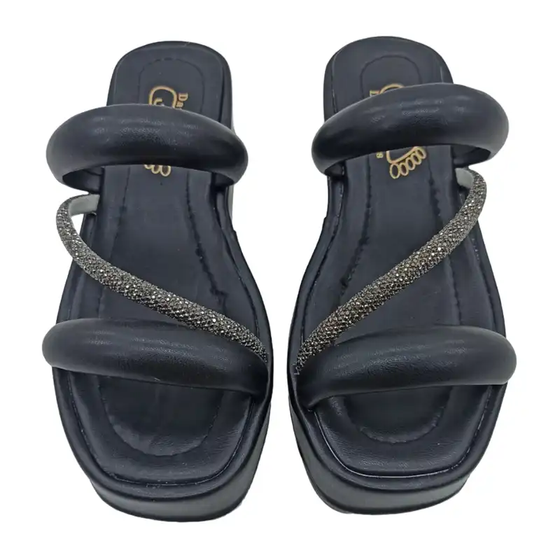 صندل زنانه مدل نفس رنگ مشکی