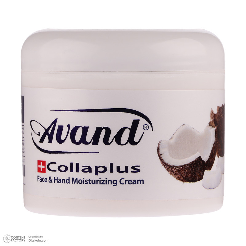 کرم مرطوب کننده دست و صورت آوند مدل Coconut مناسب انواع پوست وزن 200 گرم