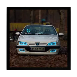 تابلو بکلیت طرح ماشین و خودرو پژو پارس مدل b-po1523 فریم مشکی