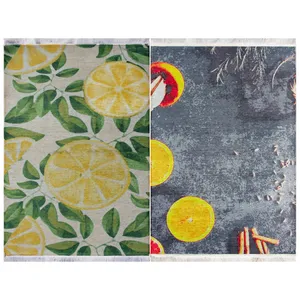 فرش ماشینی دو رو نیروانا مدل Yummy Lemon
