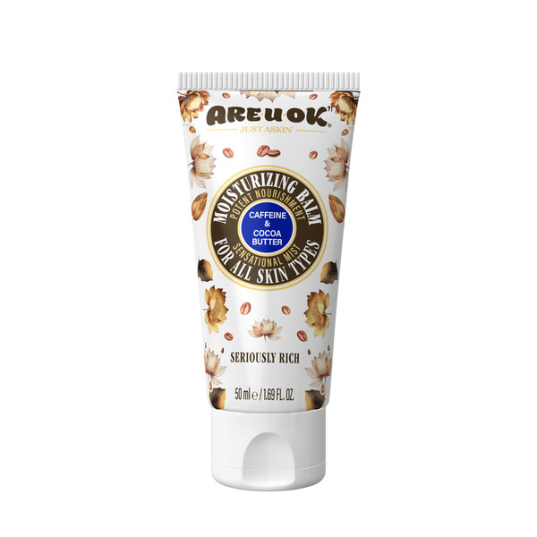 بالم مرطوبکننده آر یو اوکی مدل caffeine and cocoa butter حجم 50 میلیلیتر