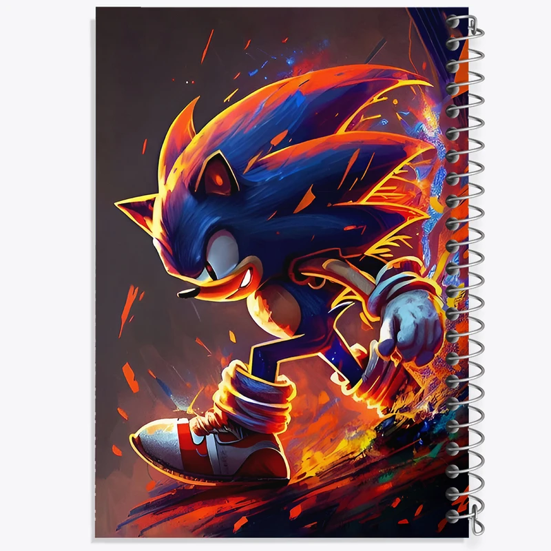دفتر مشق 100 برگ خندالو طرح سونیک (Sonic) کد F6947