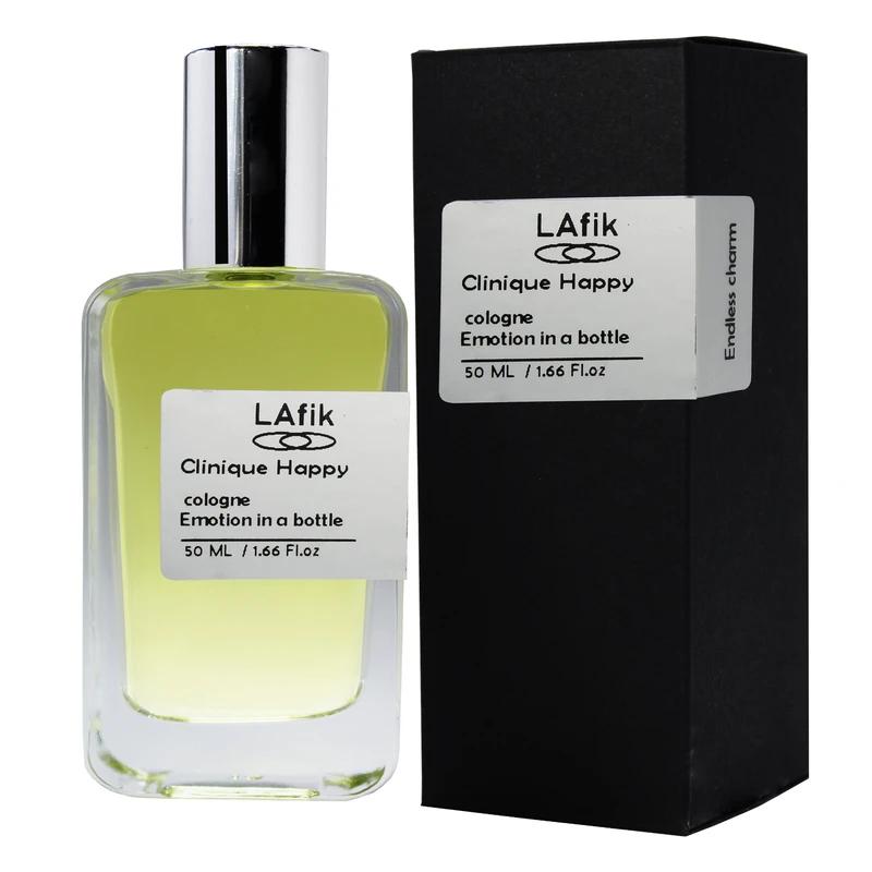 ادو پرفیوم مردانه لافیک مدل کلینیک هپی با رایحه خنک و تند حجم 50 میلی لیتر