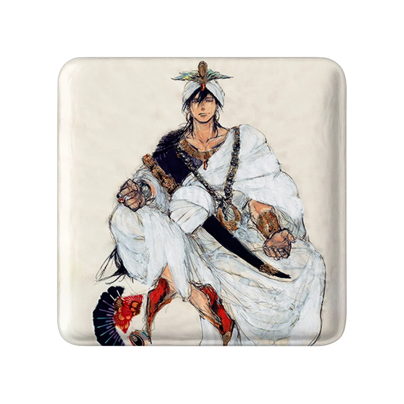 مگنت خندالو طرح سندباد انیمه ماگی هزارتوی سحر و جادو مدل مربعی کد 36063