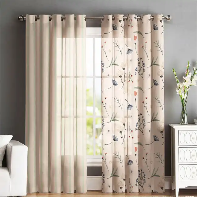 پرده شمسه نگار مدل MM49 سایز 140x280 سانتی متر