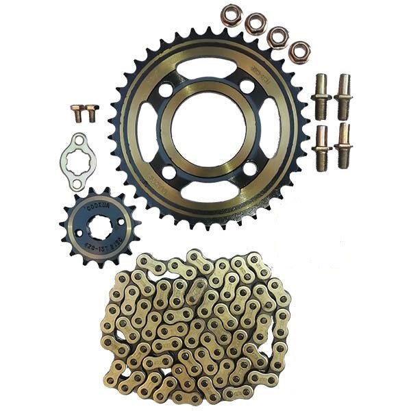 ست دنده زنجیر موتور سیکلت وی آی پی مدل CD110 14T/36T-110H مناسب برای ویو مجموعه 9 عددی