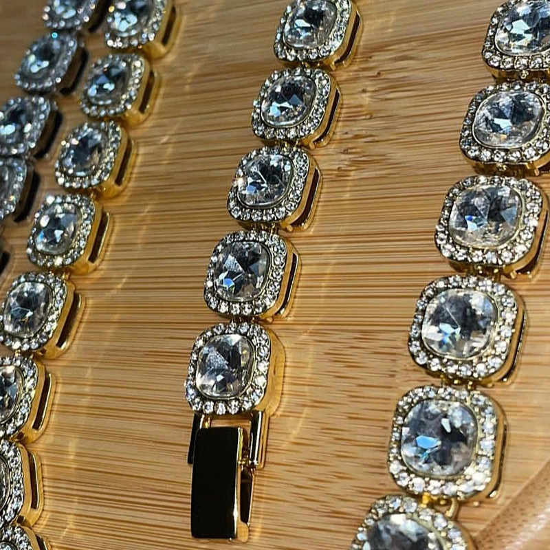 دستبند زنانه مدل تنیسی فول نگین