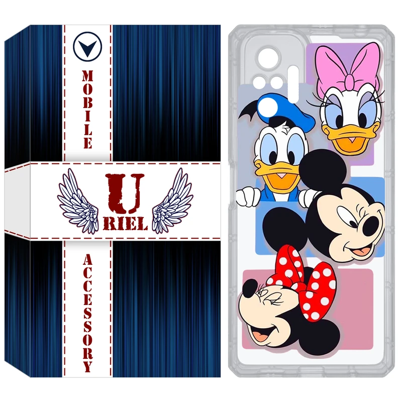 کاور یوریل مدل Clear کد 5 طرح عروسکی مناسب برای گوشی موبایل شیائومی Redmi Note 10 Pro / Note 10 Pro Max