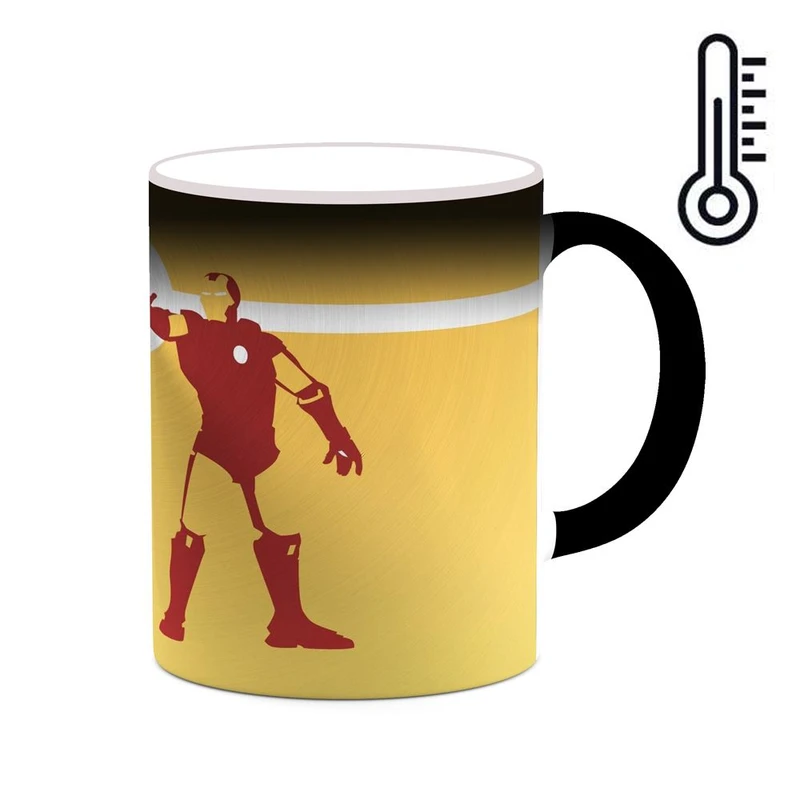 ماگ حرارتی کاکتی مدل مرد آهنی Iron Man کد mgh39110