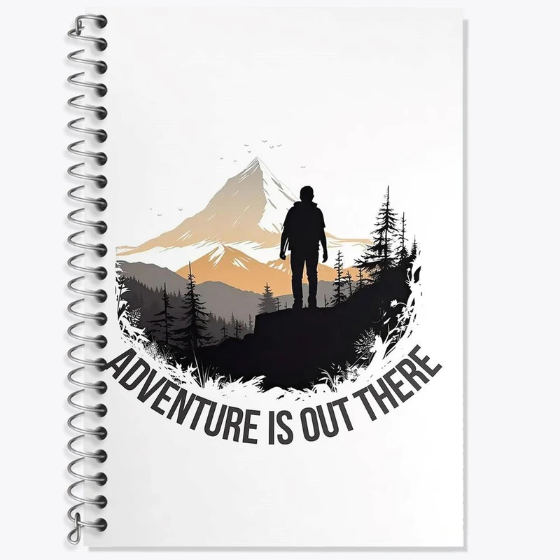 دفتر زبان 50 برگ خندالو مدل دو خط طرح کوهنوردی کد 28790