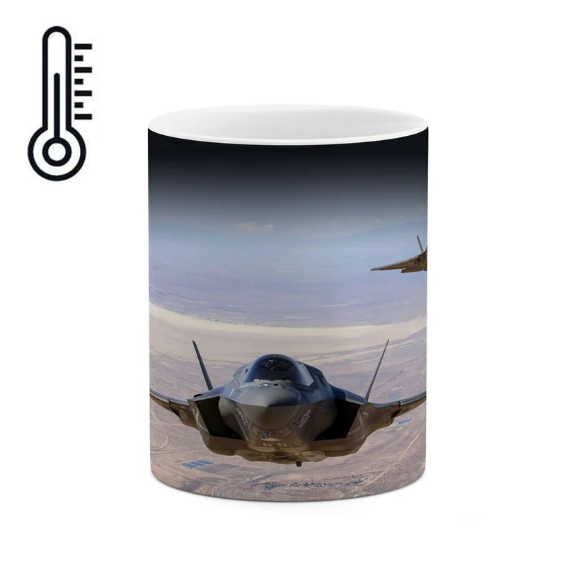 ماگ حرارتی کاکتی مدل هواپیمای جنگنده کد mgh10652