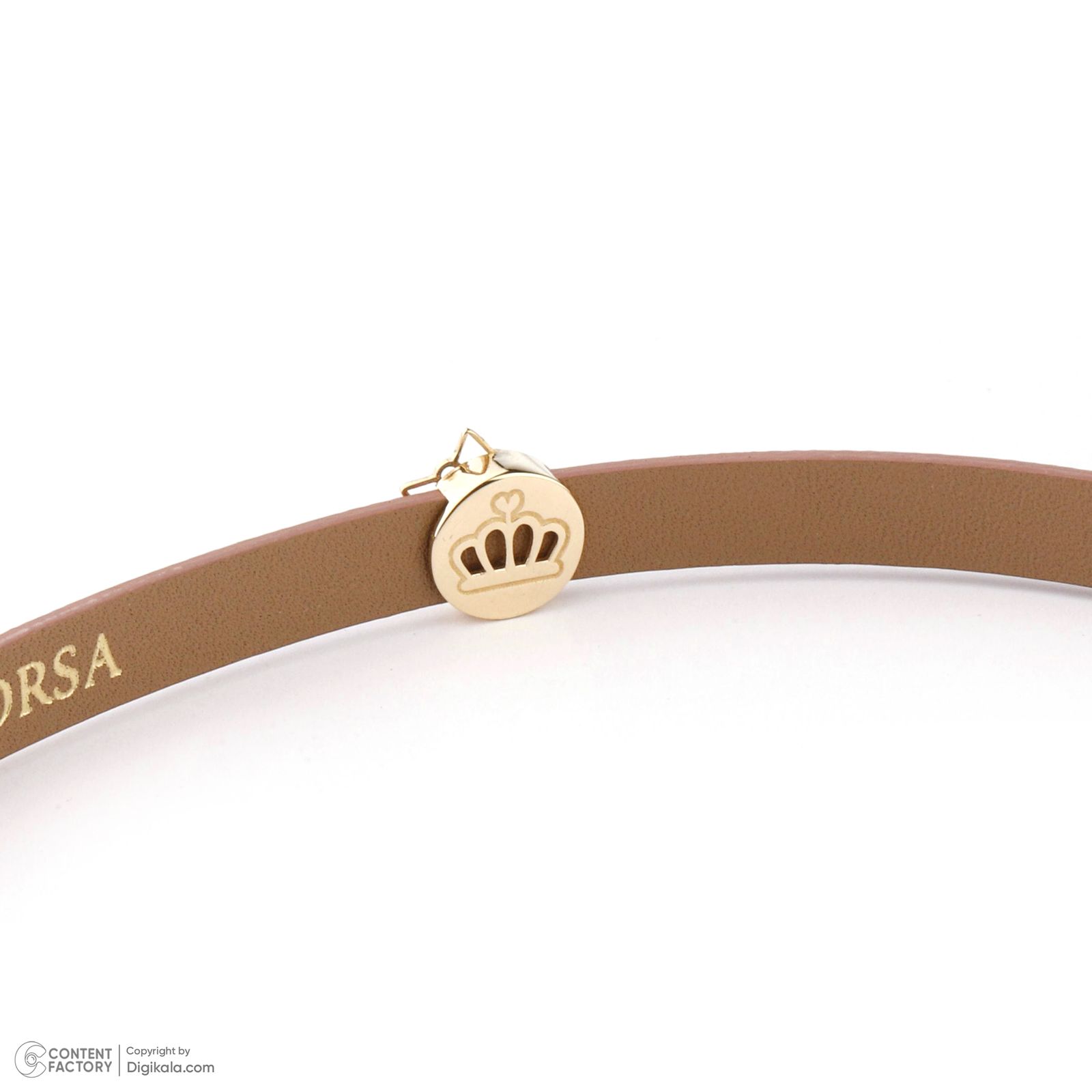 دستبند طلا 18 عیار زنانه تاج مدل G296 -  - 5