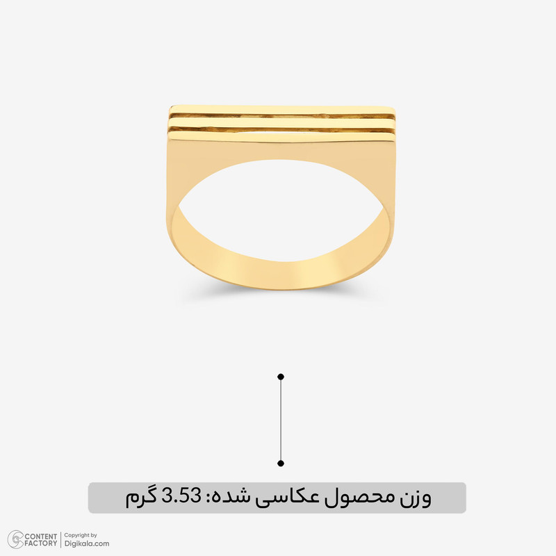 انگشتر طلا 18 عیار زنانه مایا ماهک مدل MR1587  - 7