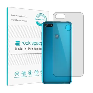 Transparent Rockspace HyGEL phone back protector suitable for Motorola Moto E6 Play mobile phone