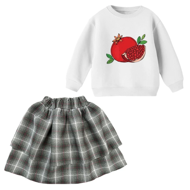 ست سویشرت و دامن دخترانه مدل یلدایی004