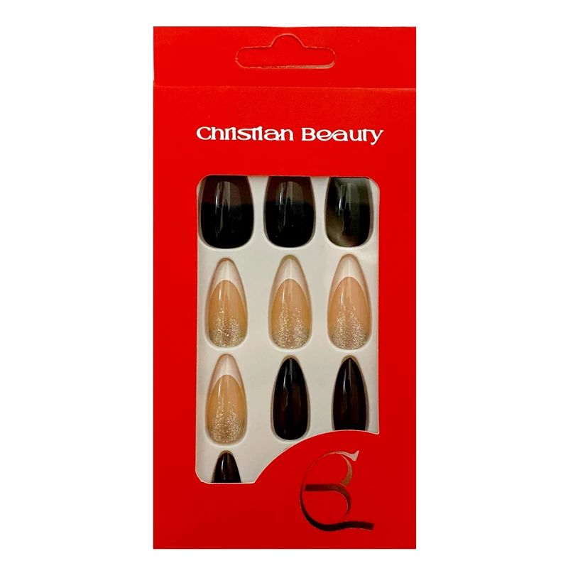  ناخن مصنوعی کریستین بیوتی کد NB17 بسته 12 عددی