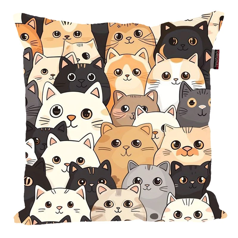 کوسن پاد آفرین مدل فانتزی طرح گربه کد P531