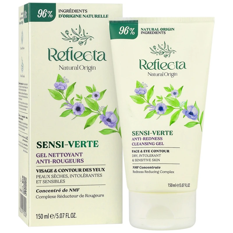 ژل شست‌وشوی صورت رفلکتا مدل Sensi Verte مناسب برای پوست خشک و حساس حجم 150 میلی لیتر