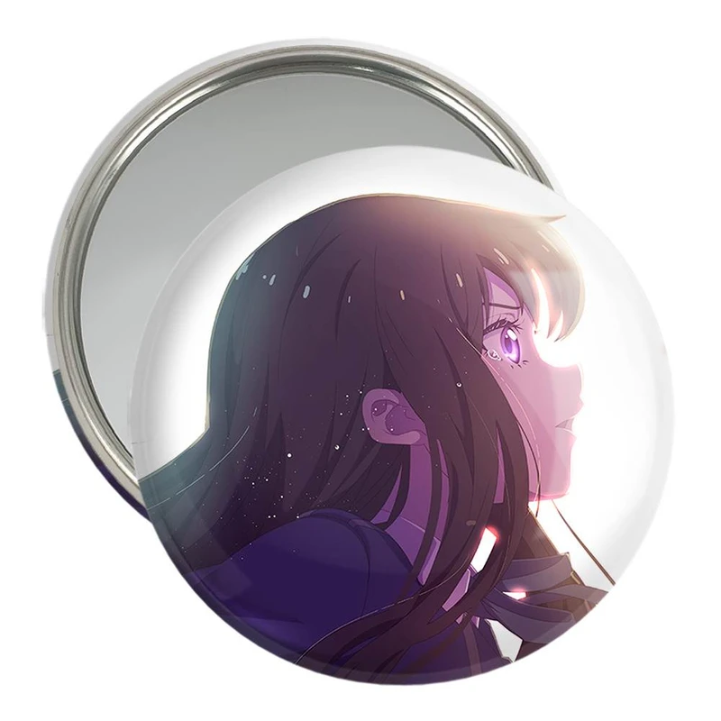 آینه جیبی خندالو مدل تاکینا انیمه Lycoris Recoil  کد 23019