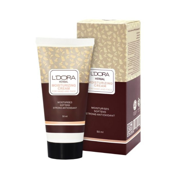 کرم مرطوب کننده دست و صورت لدورا مدل 5 مناسب برای پوست های خشک و معمولی  حجم 50 میلی لیتر