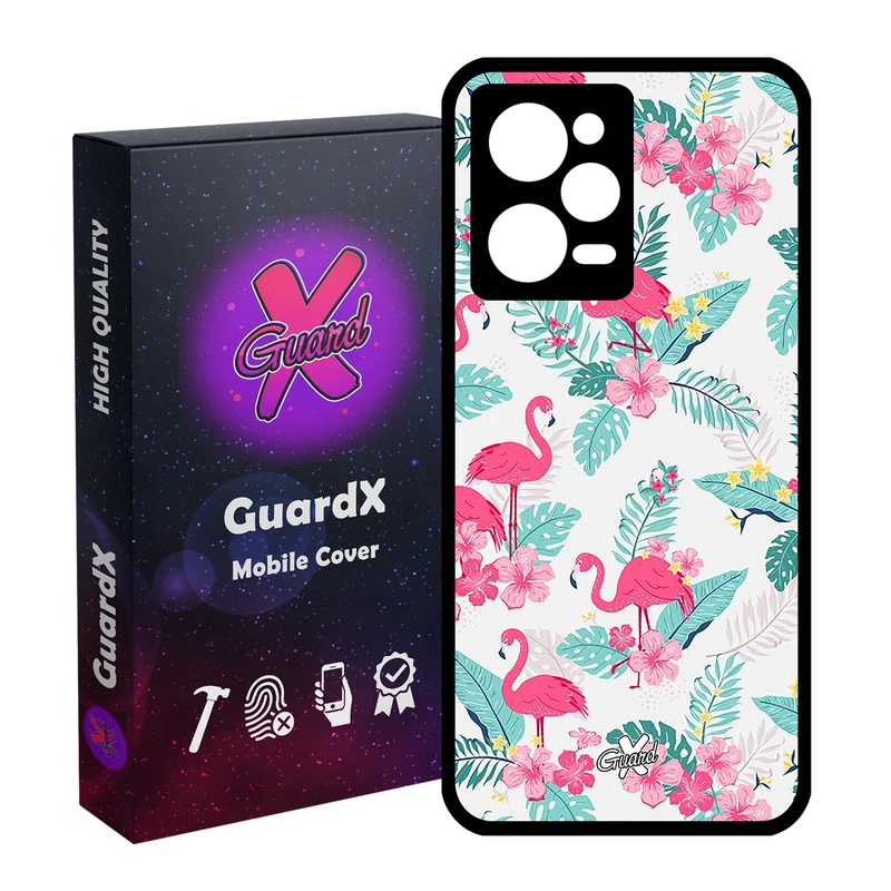 کاور گارد ایکس طرح فلامینگو مدل Glass10274 مناسب برای گوشی موبایل شیائومی Redmi Note 12 Pro 5G/Poco X5 Pro 5G/Note 12 Pro Pro speed