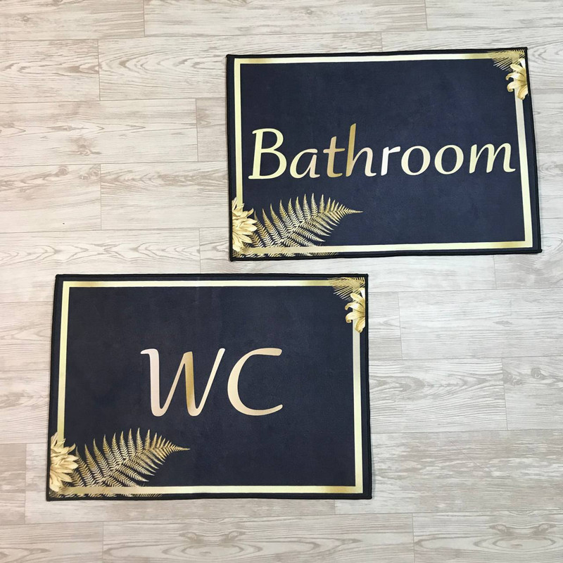 پادری مدل چاپی طرح سرخس سایز 50x70 سانتی‌متر مجموعه 2 عددی