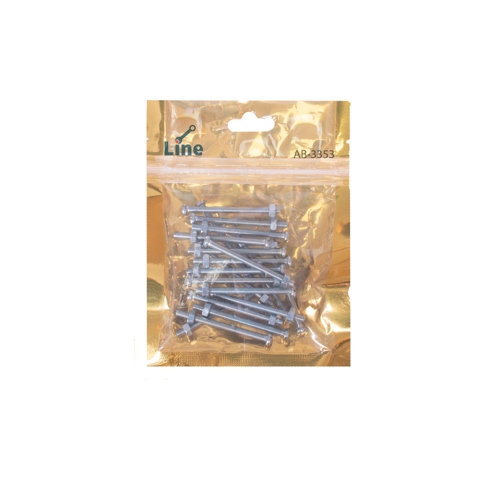 پیچ و مهره لاین مدل AB-3353 بسته 40 عددی