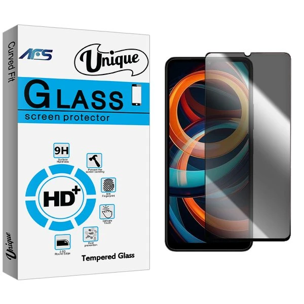 محافظ صفحه نمایش حریم شخصی ای اف اس مدل Unique مناسب برای گوشی موبایل شیائومی Redmi A3