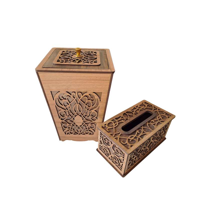 ست سطل زباله و دستمال کاغذی کد 001 ست سطل زباله و دستمال کاغذی کد 001