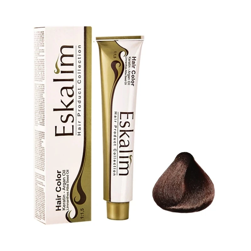 رنگ مو اسکالیم شماره 5.43 حجم 100 میلی‌لیتر رنگ قهوه‌ای برنز روشن