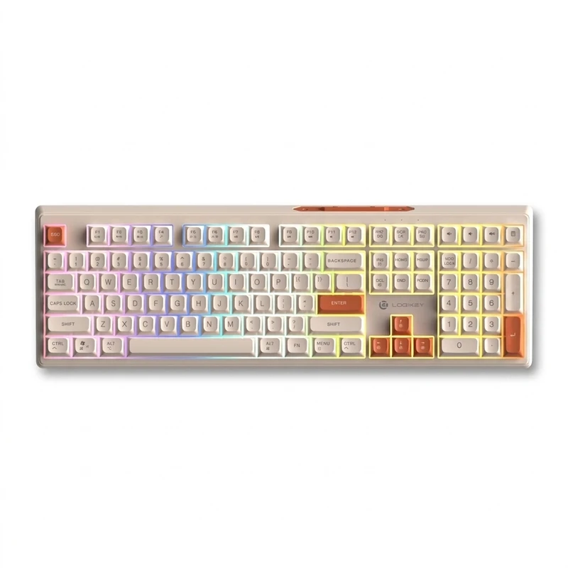 کیبورد بی سیم لاجی کی مدل K330CW، سوییچ ممبران، Full-Size، نورپردازی RGB