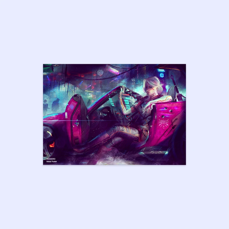 پوستر هومرو مدل فلزی طرح بازی سایبرپانک کد PS288