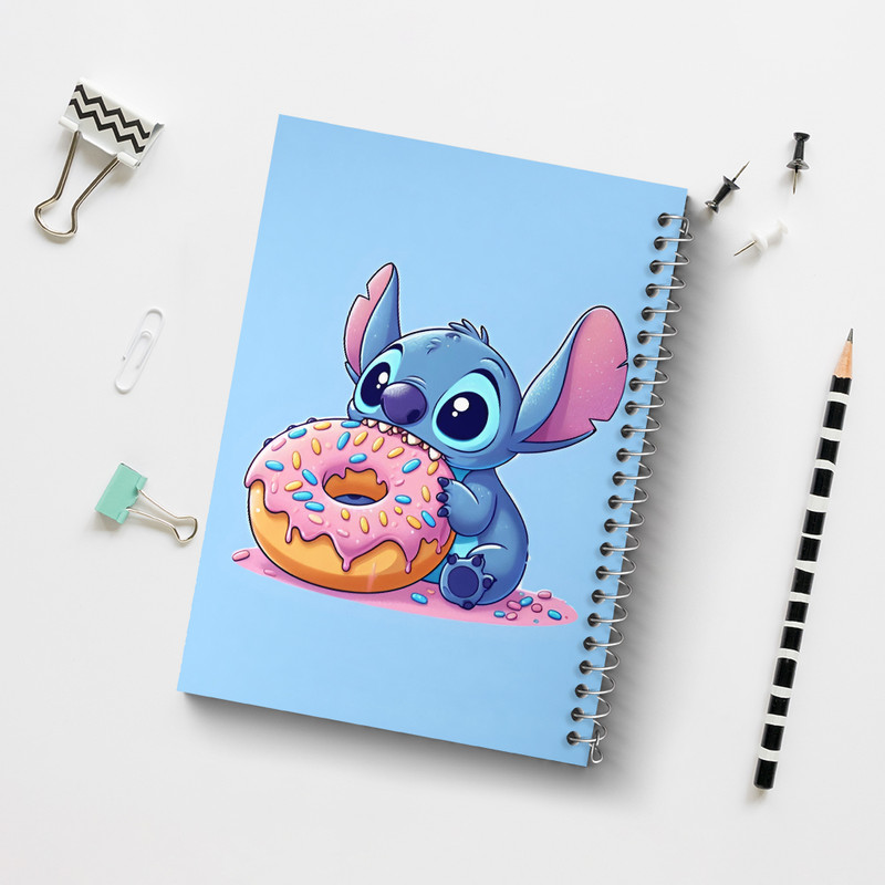 دفتر مشق 100 برگ خندالو طرح استیچ (Stitch) کد N2954