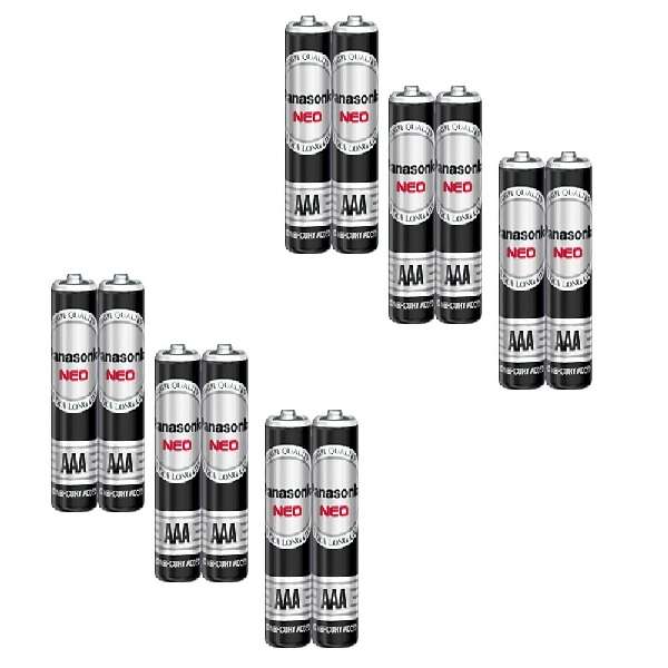 باتری نیم قلمی پاناسونیک مدل R5UT/4S HYPER بسته 12 عددی
