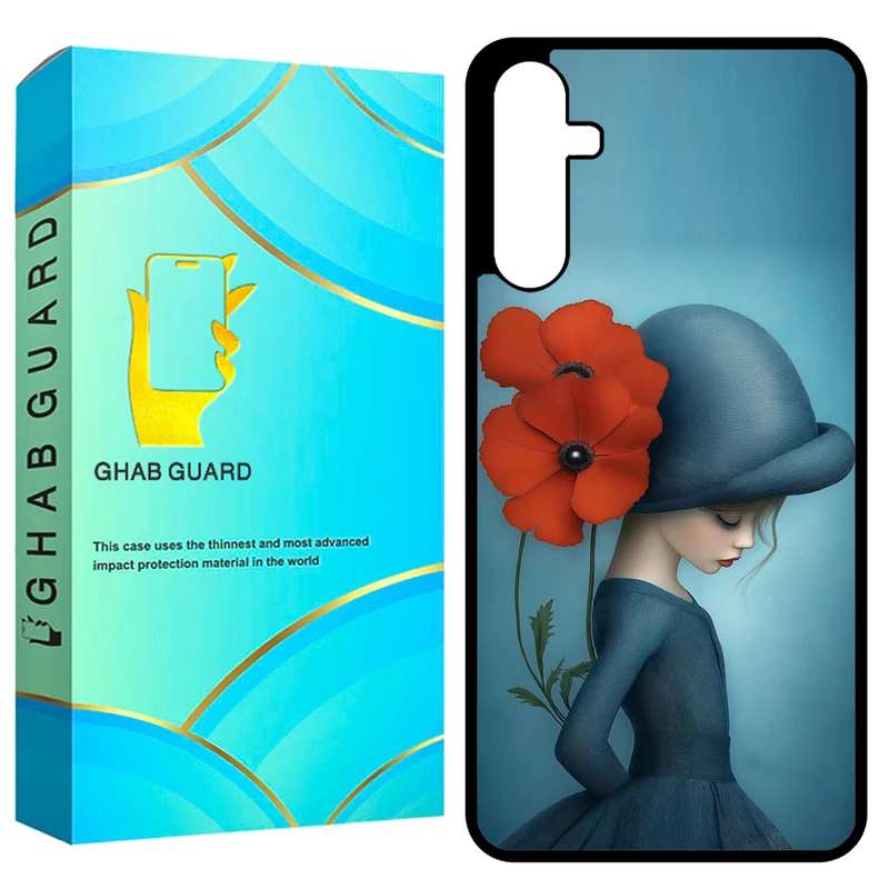 کاور قاب گارد طرح دختر مدل GCHPA24 مناسب برای گوشی موبایل سامسونگ Galaxy A24 4G