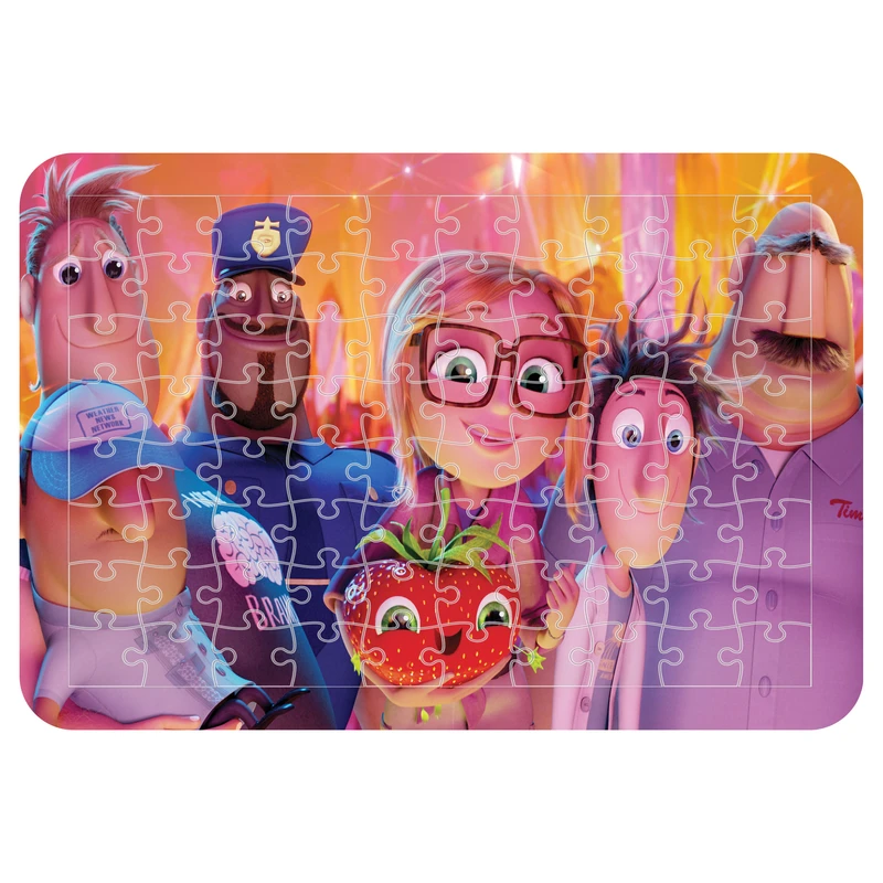 پازل 54 تکه مدل CHB1380 طرح انیمیشن ابری با احتمال بارش کوفته قلقلی