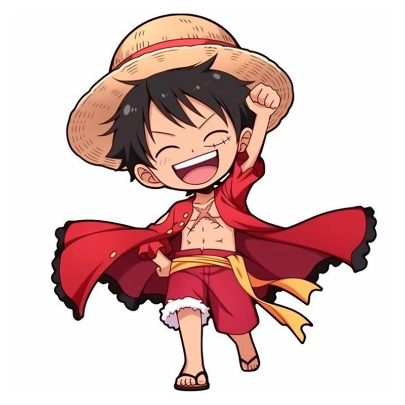 استیکر لپ تاپ و موبایل مدل انیمه طرح مانکی دی لوفی کد 156