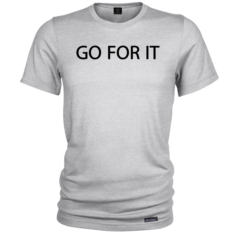 تی شرت آستین کوتاه مردانه 27 مدل Go for it کد MH965