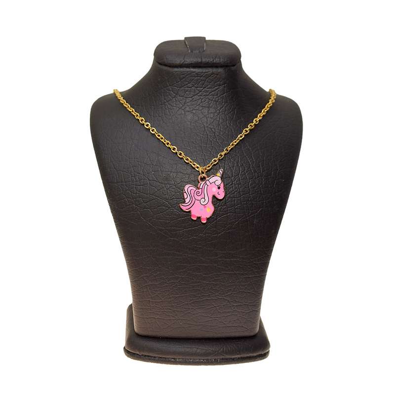 گردنبند دخترانه دلنار گالری مدل پونی و قلب