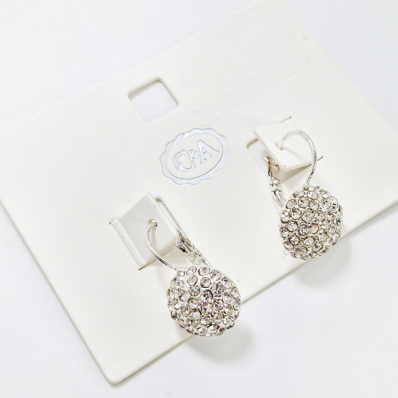 گوشواره زنانه سی اند ای مدل SH151 نگین دار