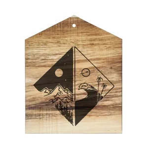 دیوار کوب چوبی مدل شب و روز