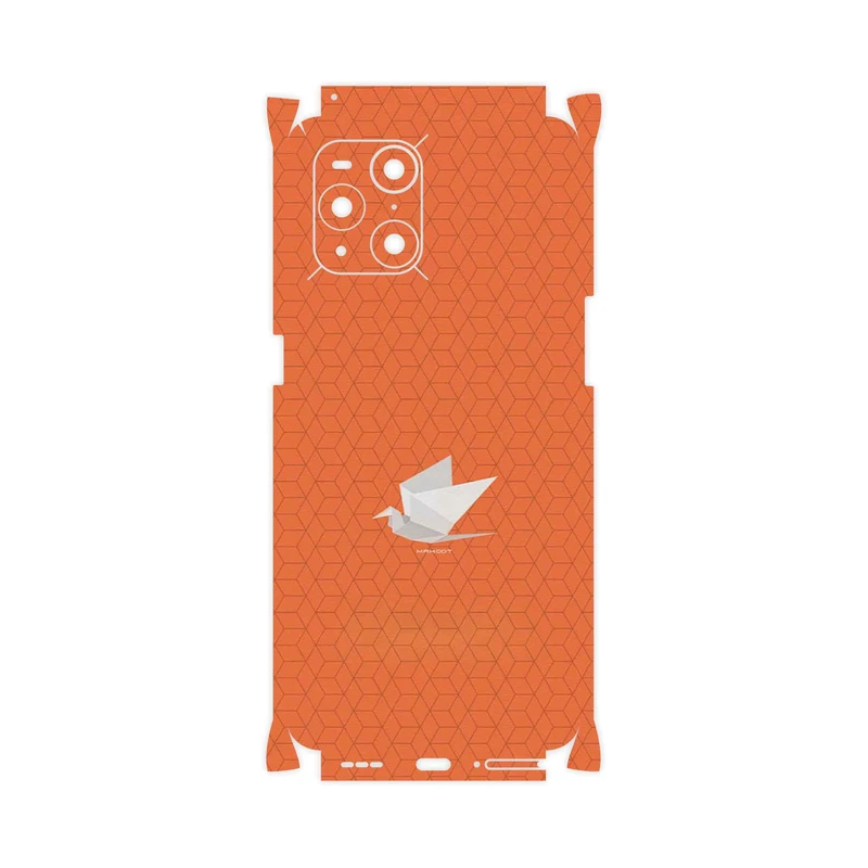 برچسب پوششی ماهوت مدل Minimalist origami bird-FullSkin مناسب برای گوشی موبایل اپو Find X3 Pro