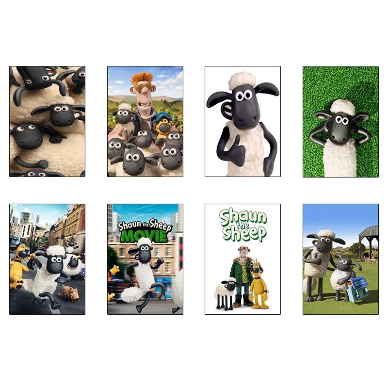 پوستر کارنيکا طرح بره ناقلا shuan the sheep کد 42812 مجموعه 8 عددی