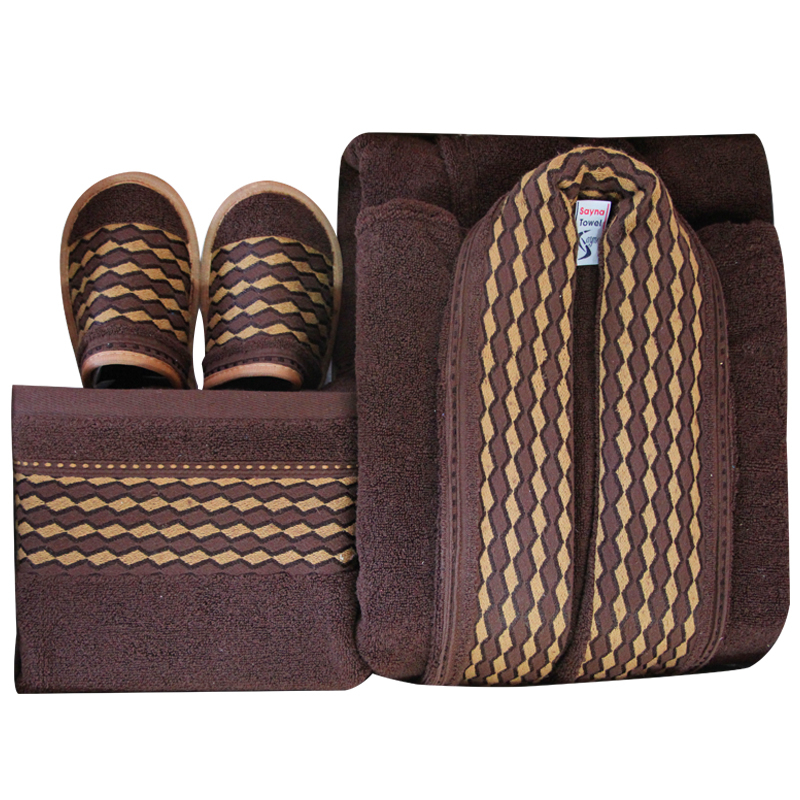 سرویس حوله 3 تکه حوله ساینا مدل زویا