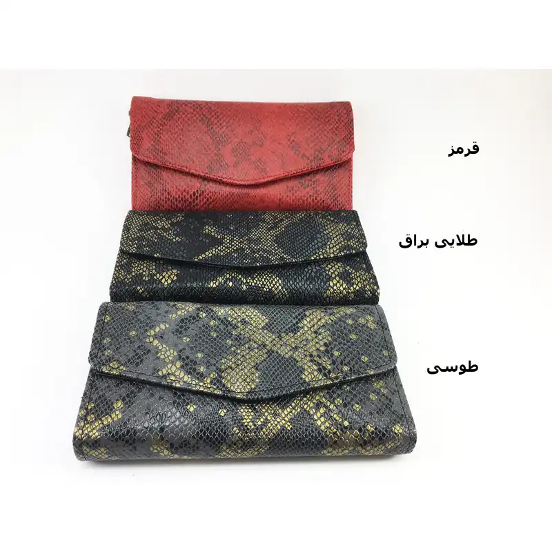 کیف پول زنانه مدل پوست ماری KZD-023