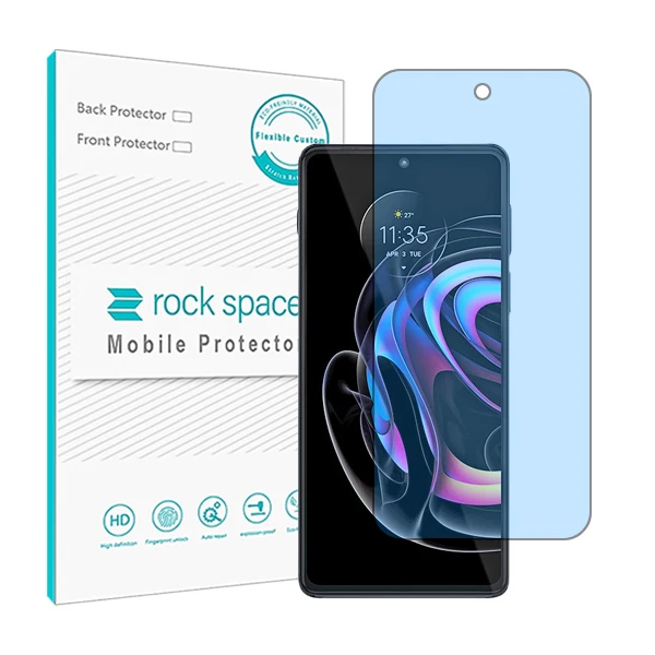 محافظ صفحه نمایش ضد اشعه آبی راک اسپیس مدل HyBLU مناسب برای گوشی موبایل موتورولا Edge 20 Pro